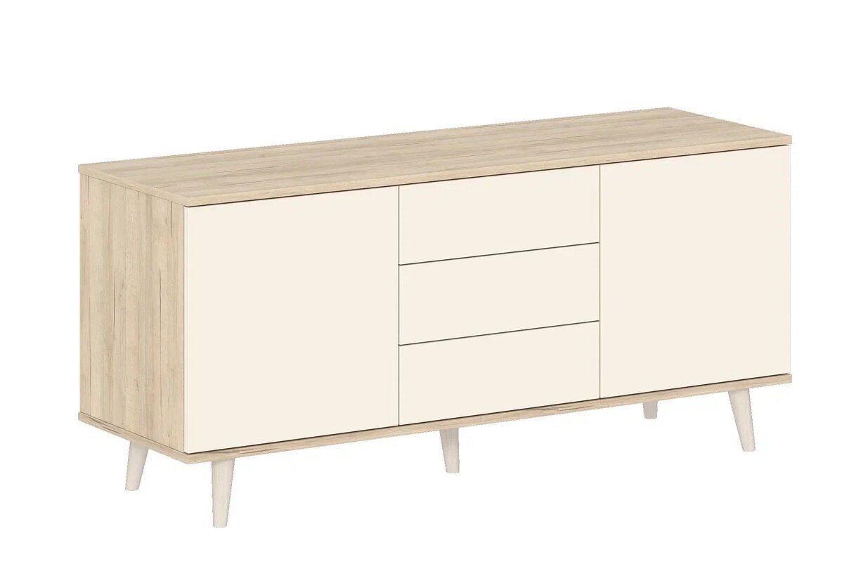 фото Тумба многофункциональная Гранд Кволити 6-56025 Дуб ривьера/Кашемир серый