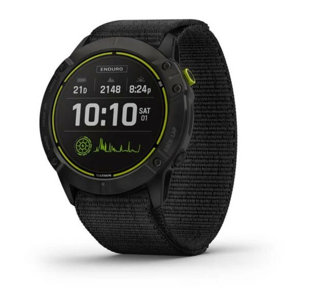 Enduro Carbon Gray DLC Titanium with Black UltraFit Nylon Strap