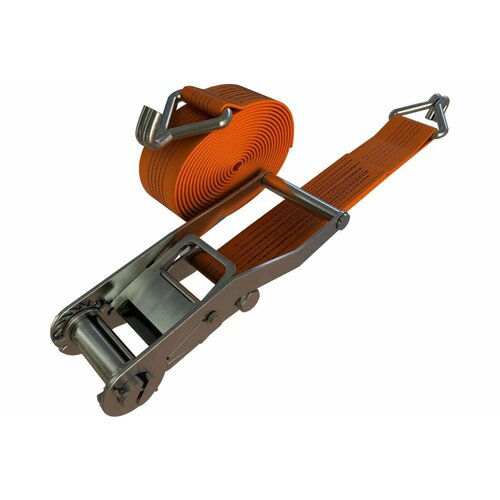 Стяжной ремень с крюками CERTEX 100 мм, 10 м 0,5+9,5 м RS10010