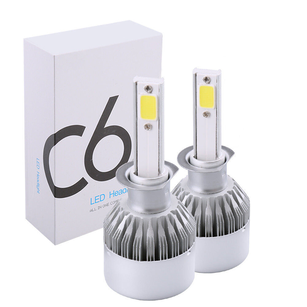 Светодиодные лампы "C6" LED цоколь H1 5500k 36w (2шт)