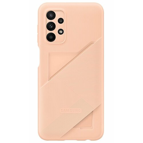 Накладка Samsung Card Slot Cover для Samsung Galaxy A23 A235 EF-OA235TPEGRU персиковая чехол samsung для galaxy a33 card slot голубой ef oa336