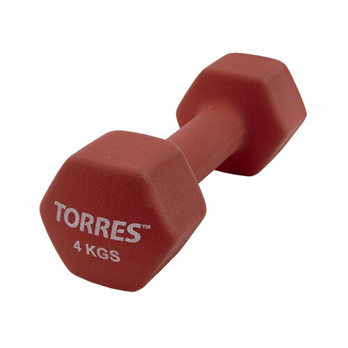 Гантель неразборная TORRES PL55014 красный 1929₽