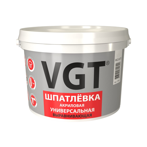 Шпатлевка для внутренних и наружных работ 1,7 кг ВГТ 90066, 132354