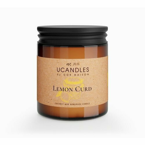 Свеча ароматическая Ucandles Lemon Curd Chez Maman 31, 190 г
