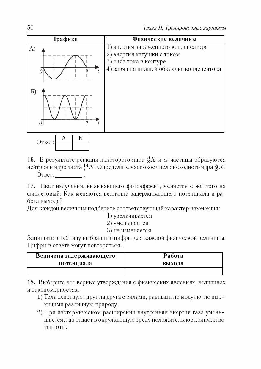 Физика. Подготовка к ЕГЭ-2024. 30 тренировочных вариантов по демоверсии 2024 года - фото №14