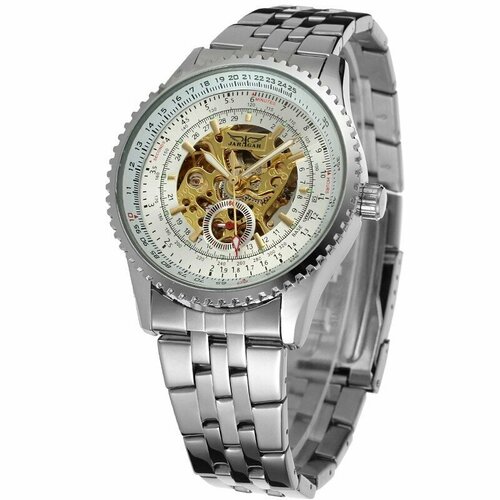 фото Наручные часы, белый, серебряный jaragar