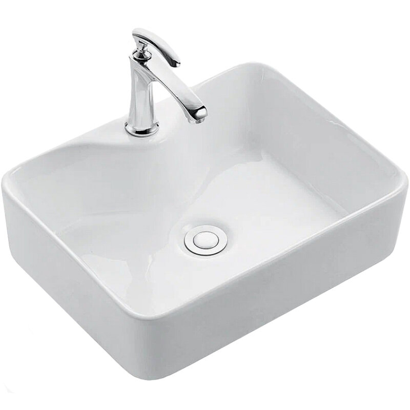 фото Раковина CeramaLux 40 7292 Белая глянцевая