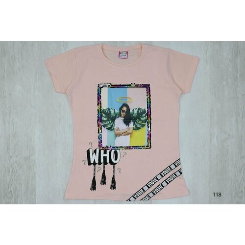 фото Футболка basak, размер 134, бежевый