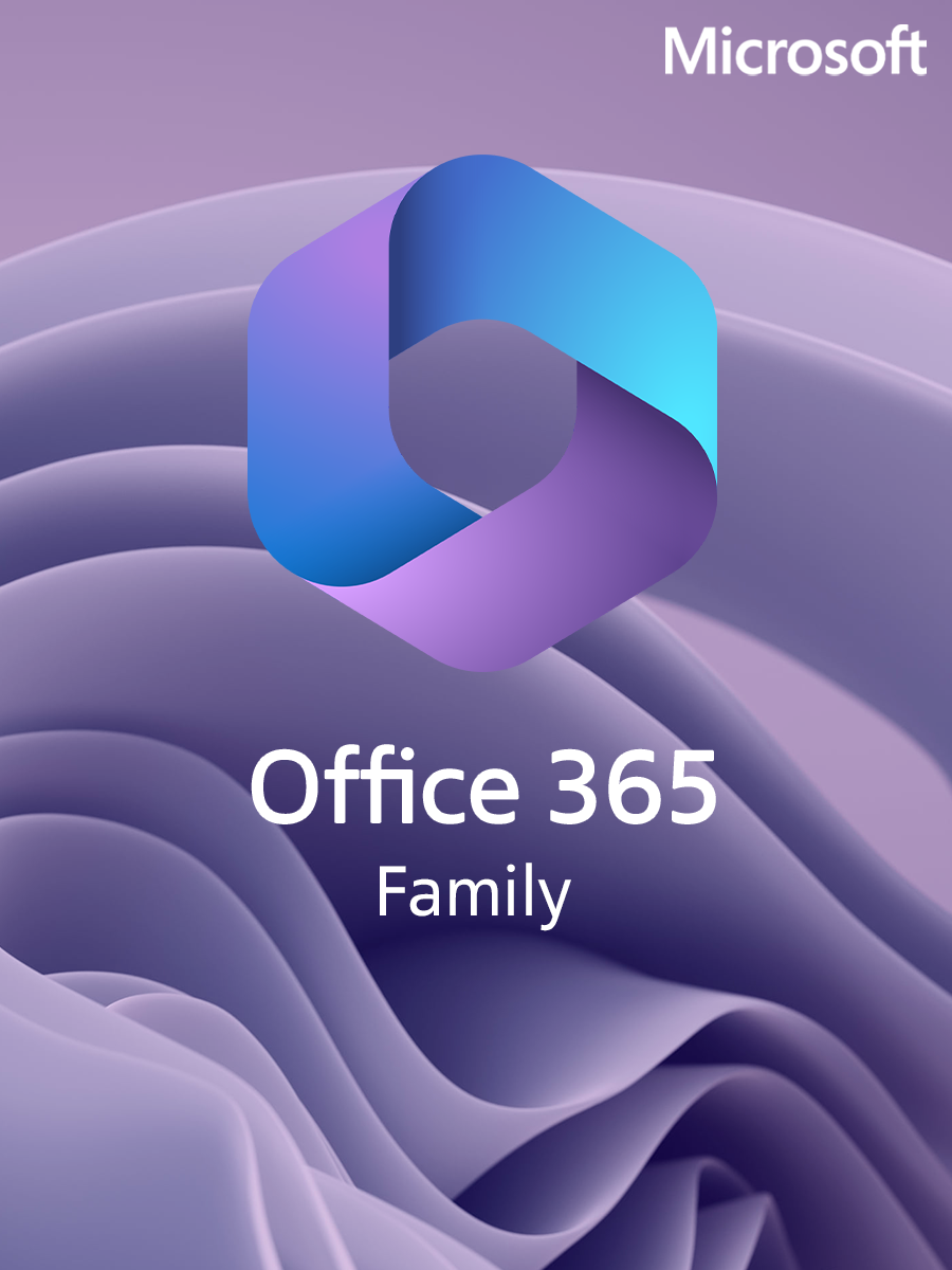 Подписка электронный ключ Microsoft Office 365 Семейный 12 месяцев