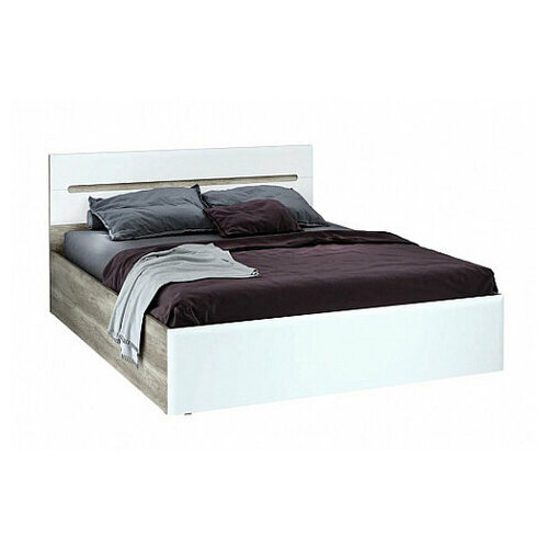 Кровать с реечным настилом Наоми КР-11 160х200, белый глянец