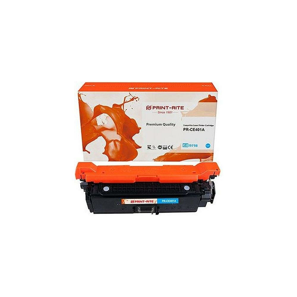 Картридж Print-Rite TFH597CPU1J CE401A голубой (pr-ce401a) - фото №2