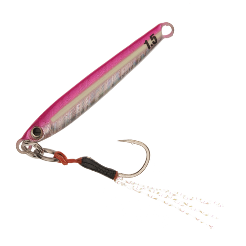 фото Блесна колеблющаяся major craft jigpara micro slim 10гр #018 glow pink