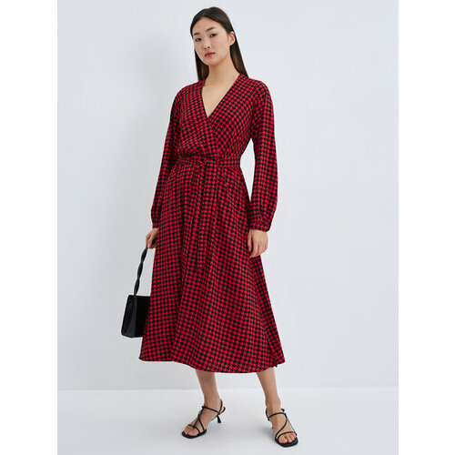 фото Платье zarina, размер s (ru 44), красный