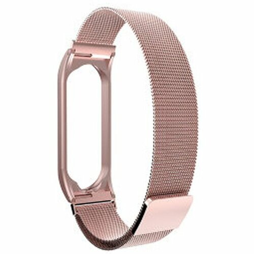Ремешок металлическая сетка ZMI MILAN для фитнес трекера Xiaomi Mi Band 4 розовое золото 126₽