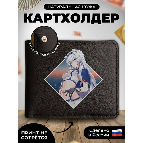 фото Визитница russian handmade kup002, натуральная кожа, 6 карманов для карт, черный