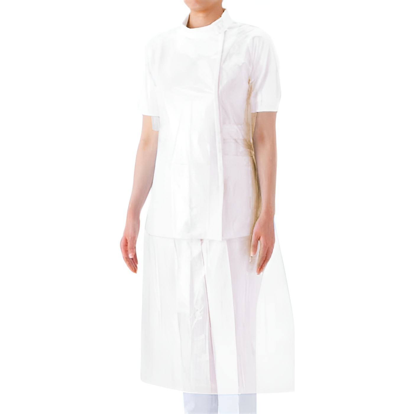 фото Полиэтиленовые одноразовые фартуки, розовые 50 шт