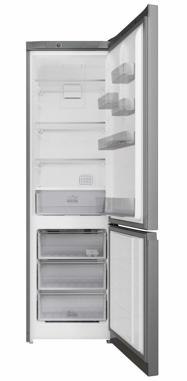 Двухкамерный холодильник Hotpoint HT 4200 S серебристый - фотография № 3