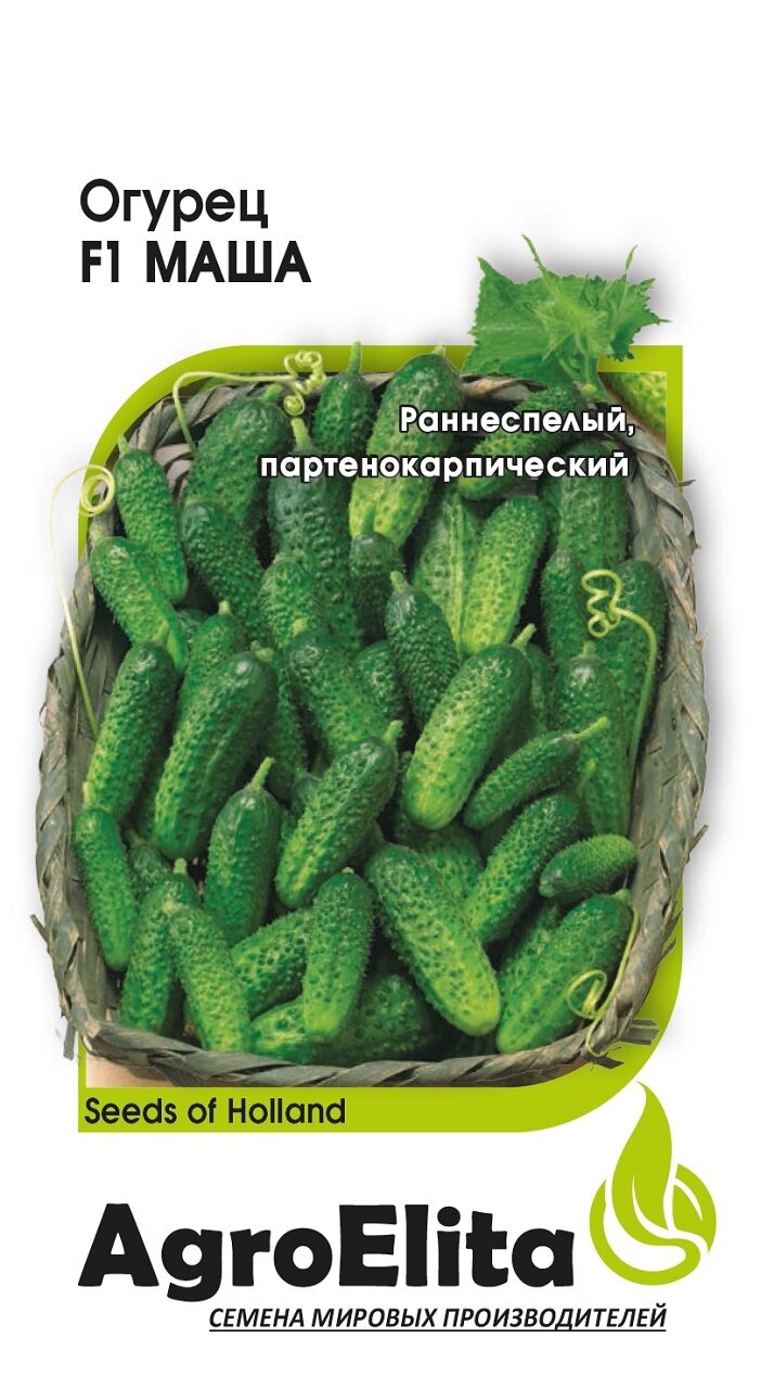 Семена Огурец Маша F1 5шт AgroElita Seminis (от 3-х пакетов)