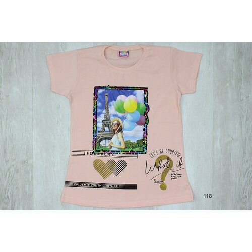 фото Футболка basak, размер 152, бежевый