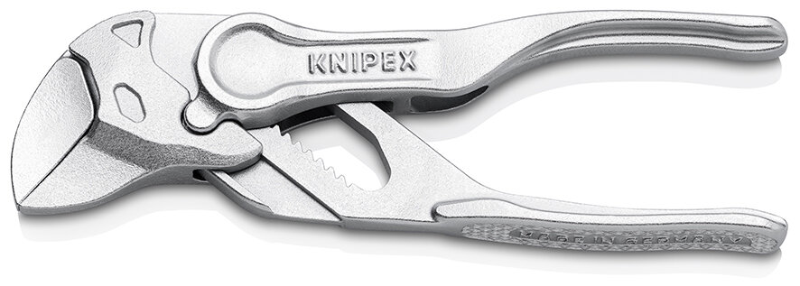 XS Клещи переставные-гаечный ключ зев 21 мм длина 100 мм хром KNIPEX KN-8604100