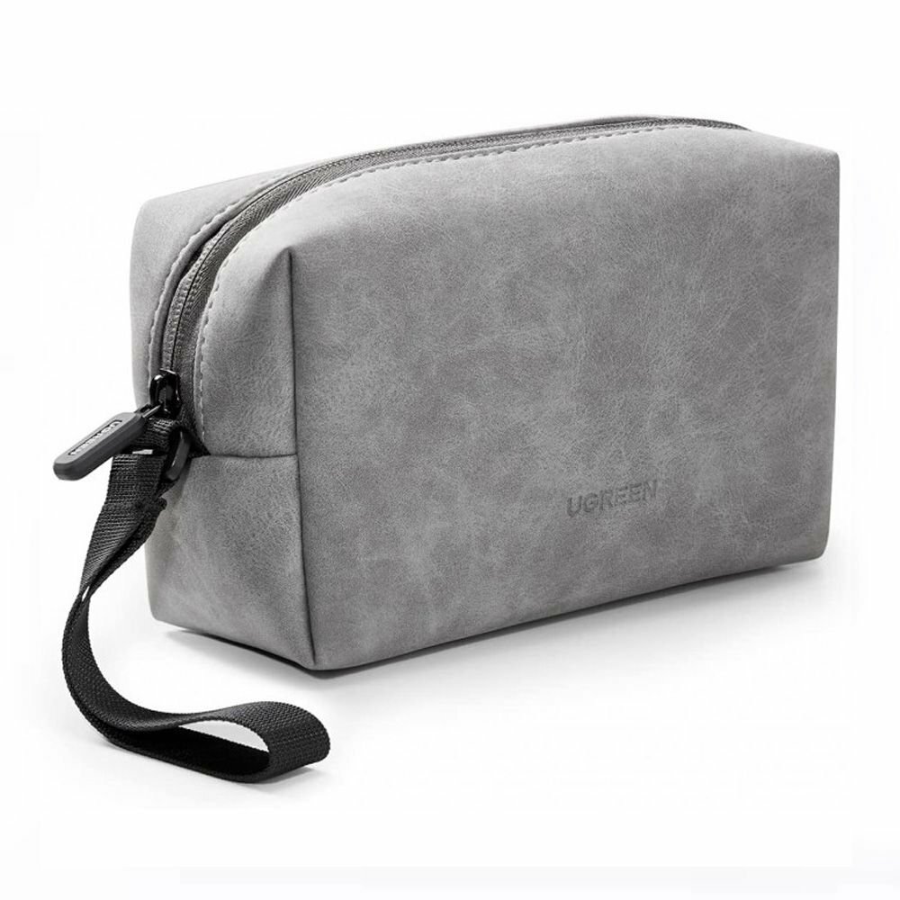 Сумка UGREEN LP285 (80520) Electronics Accessories Storage Bag with Lanyard для хранения аксессуаров для электроники со шнурком. Цвет: серый
