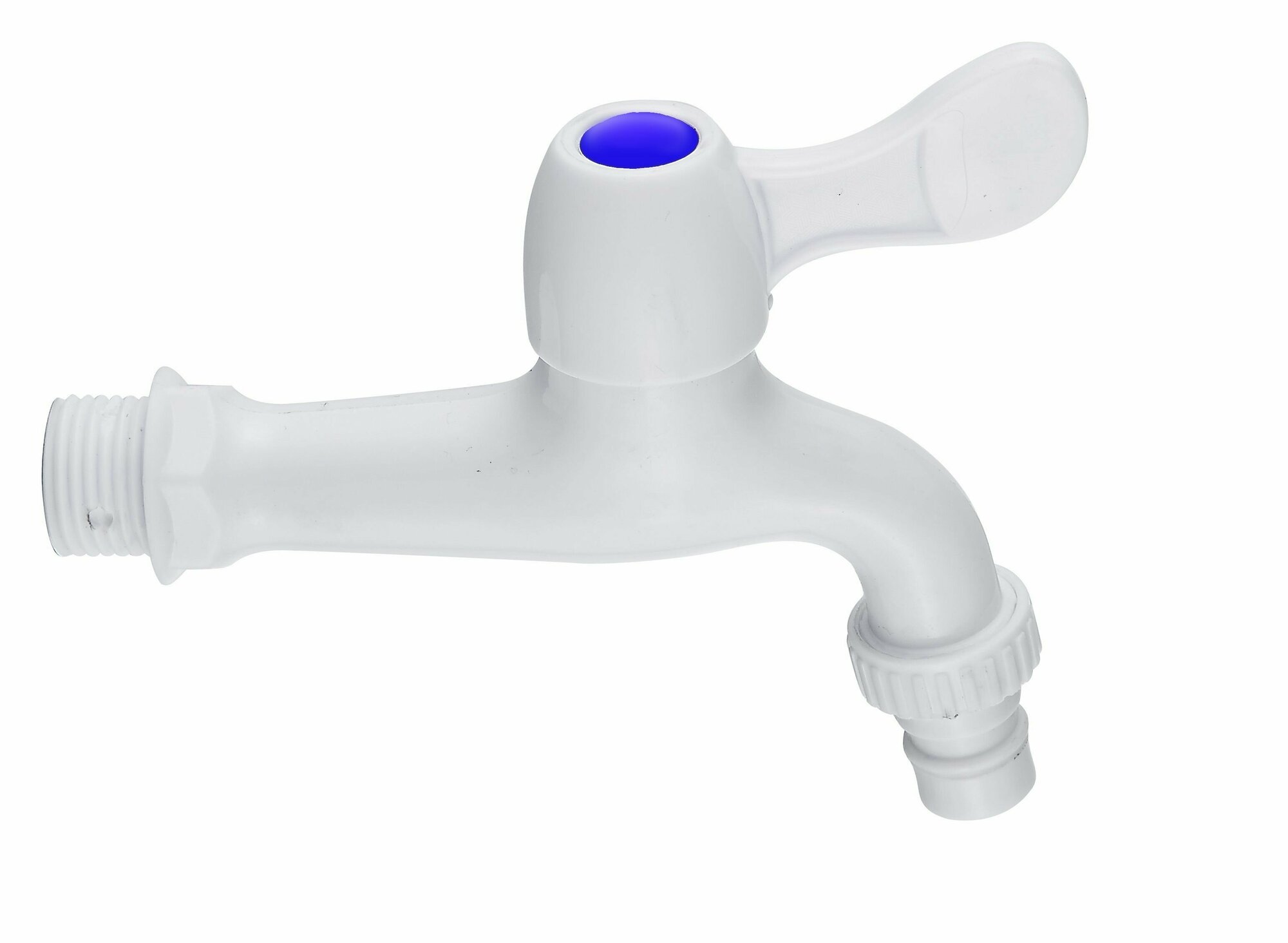 Кран водоразборный удлинённый керамическая кран-букса, ABS-пластик, крепление полдюйма