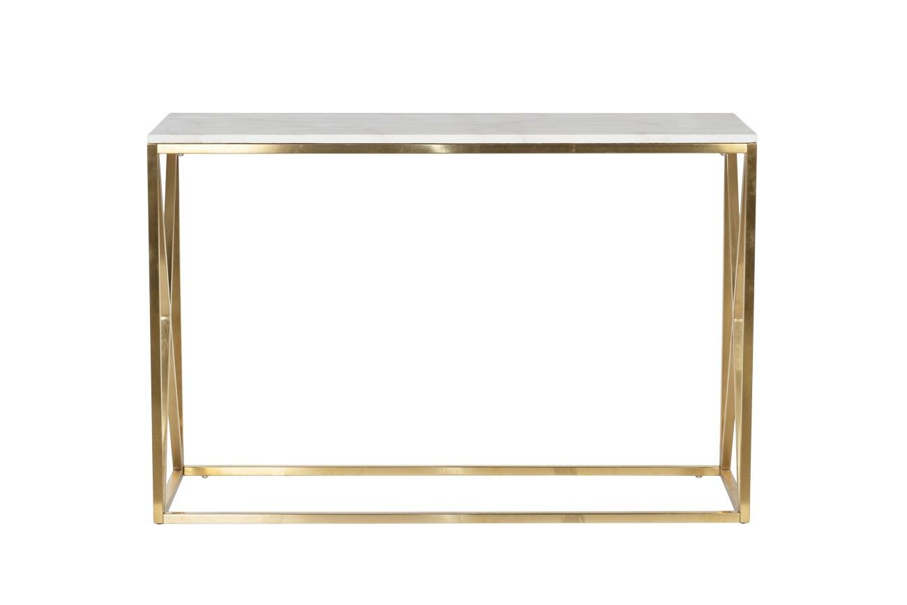 Консоль Garda Decor 47ED-CST023GOLD Консоль Bianco Namibia иск. мрам/мат. зол120*40*78 арт. 47ED-CST023GOLD