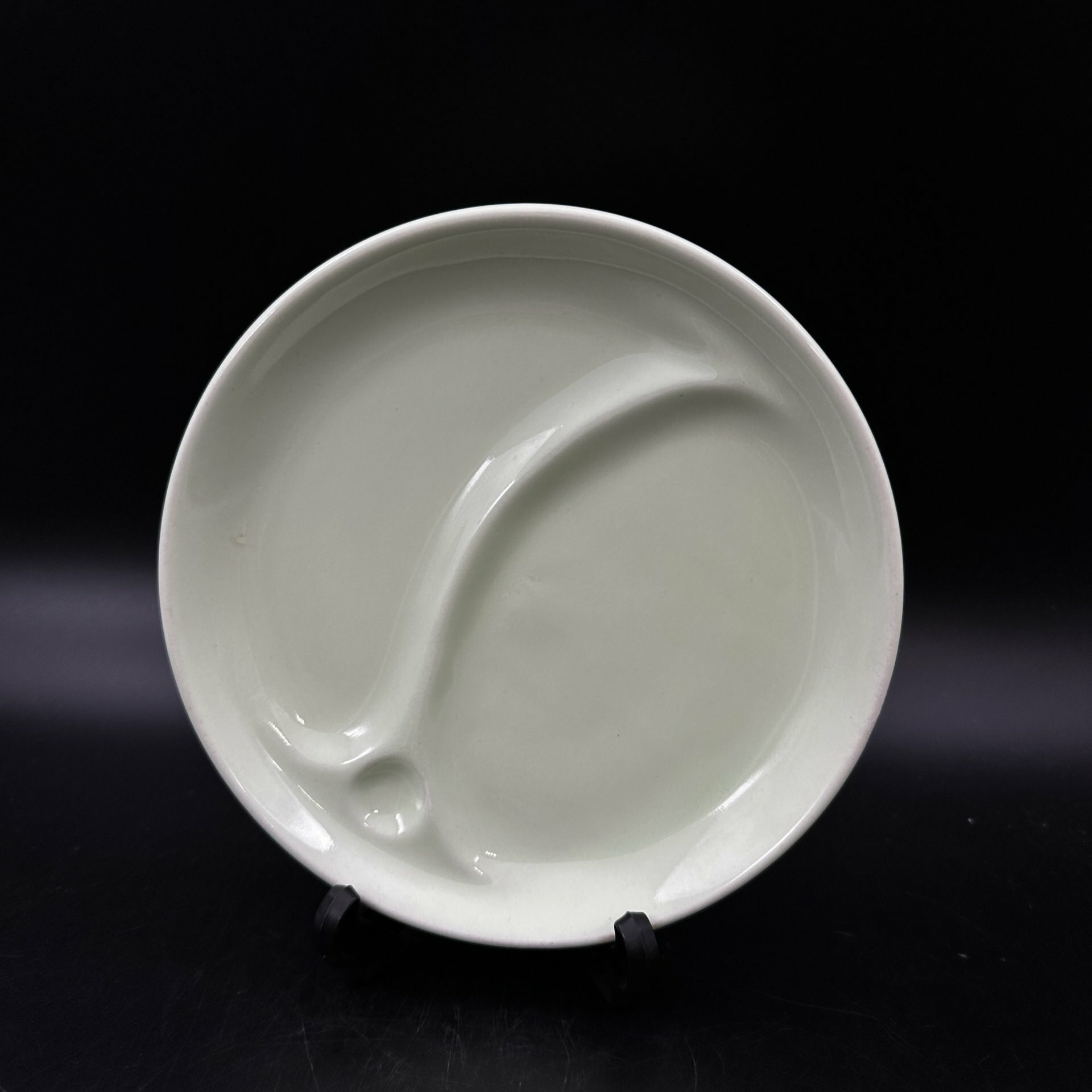 фото Менажница двухсекционная, фарфор, глазурь, СССР, 1970-1991 гг.