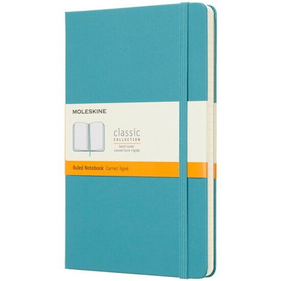 Блокнот Moleskine CLASSIC QP060B35 Large 130х210мм 240стр. линейка твердая обложка голубой