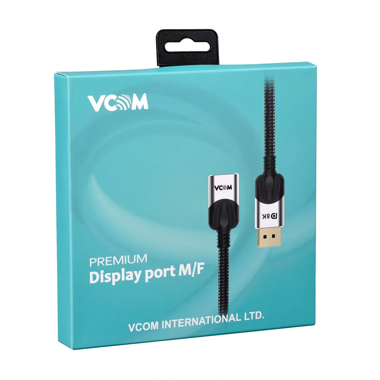 Кабель интерфейсный DisplayPort- DisplayPort VCOM v1.4, 8K@60Hz, 1m - фото №5