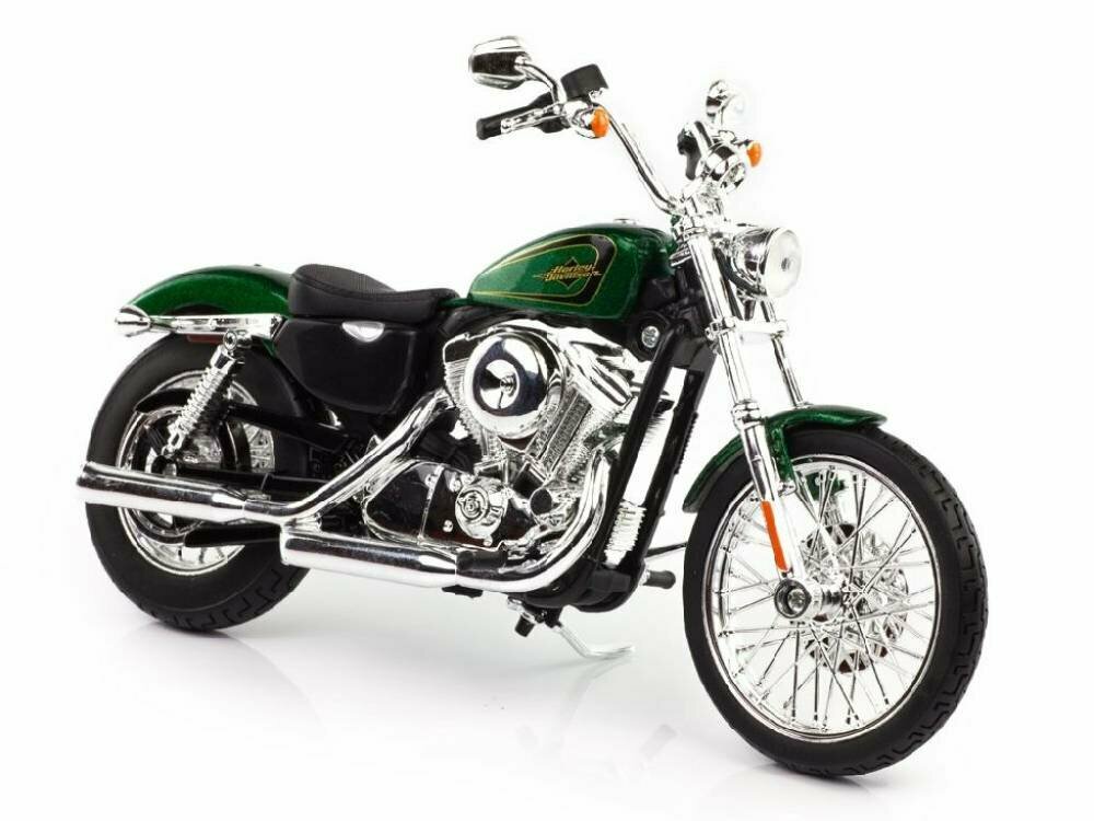 Масштабная модель мотоцикла Maisto 1:18 Harley Davidson 2013 XL 1200V Seventy-Two (31360) green