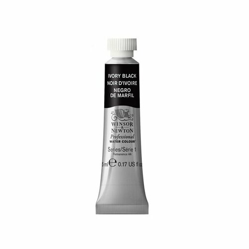 Winsor&Newton Акварель художественная, 5 мл, черная слоновая кость