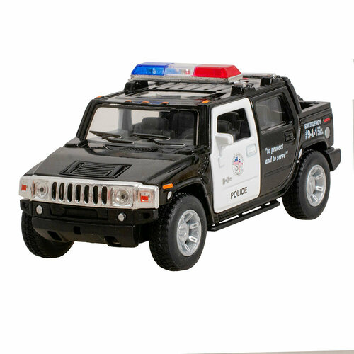 Машинка металлическая инерционная Hummer H2 KT5097DP 1:40 KINSMART hummer h2 pickup полиция модель автомобиля машинки игрушки инерционная