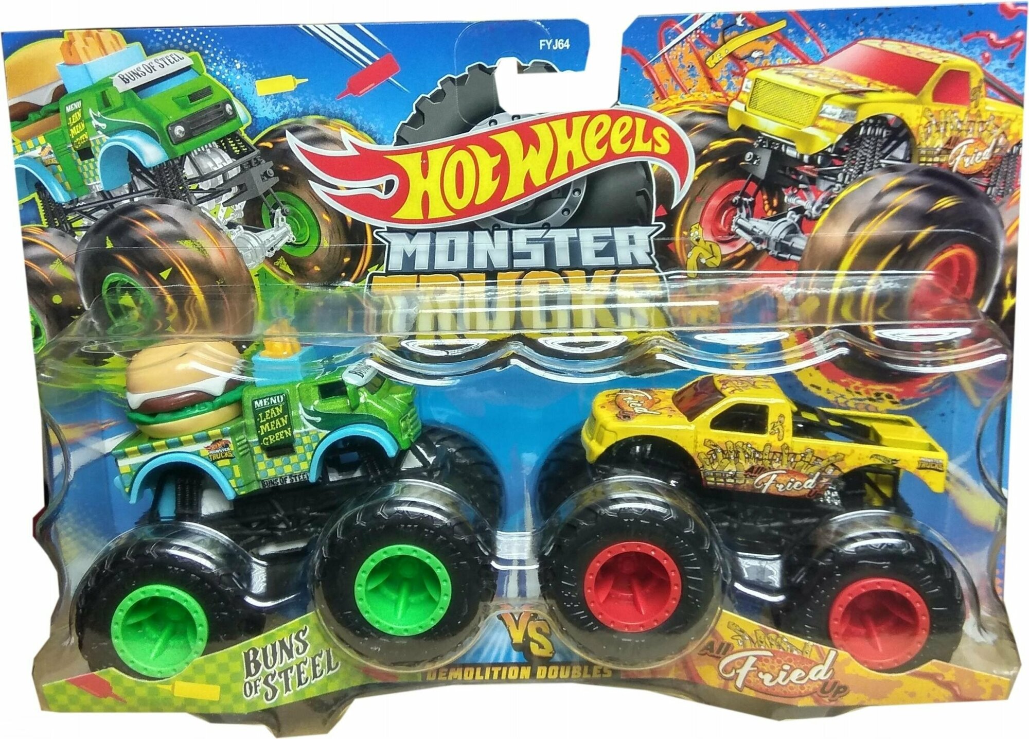 Набор машин Hot Wheels Монстр-Трак Взаимное уничтожение 2 шт. HLT64