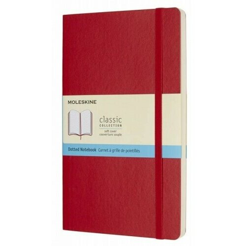 Блокнот Moleskine Classic Soft (в точку) Large красный