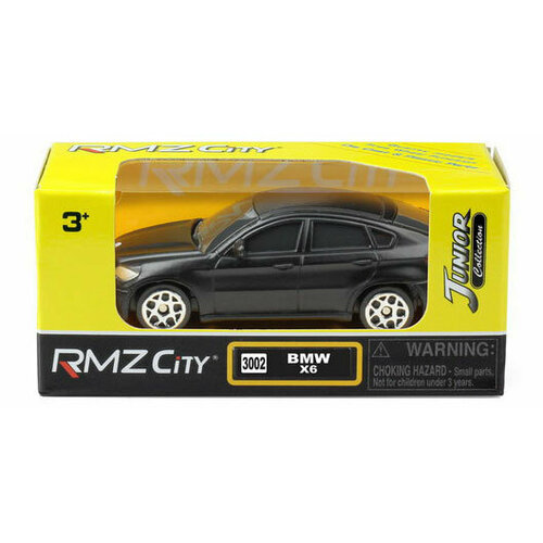 Машина металлическая RMZ City BMW X6, 1:64 машинка металлическая uni fortune rmz city 1 43 bmw x6 без механизмов цвет красный 12 5 x 5 6 x