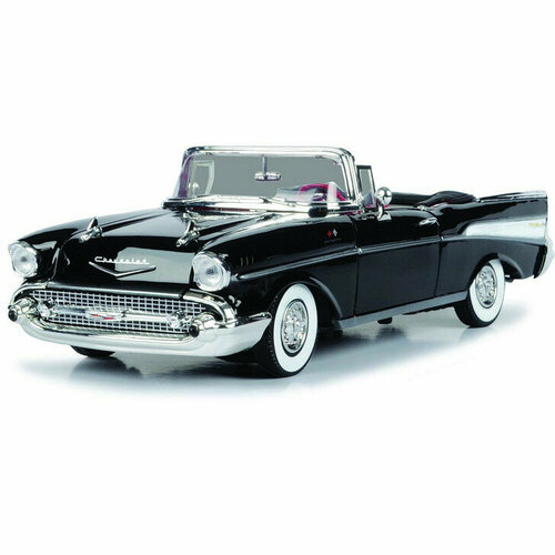 Машинка коллекционная 1957 Chevy Bel Air Motormax масштаб 1:18 chevrolet bel air 1957 31х13х10 см модель из фанеры