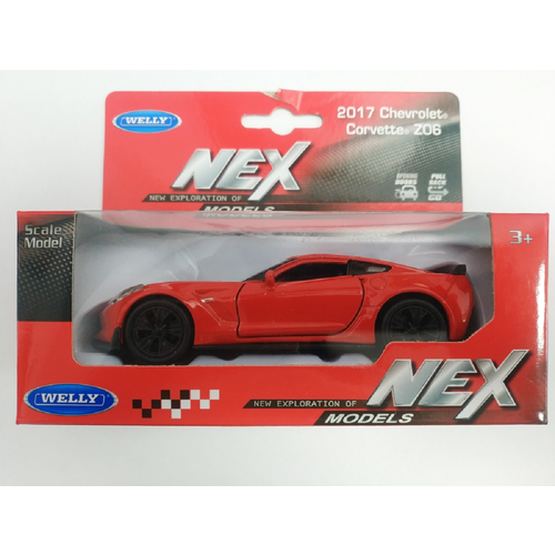 Легковой автомобиль Welly Chevrolet Corvet Z06 1:38 (43752W) игрушечные машинки и техника welly 43752 велли модель машины 1 38 chevrolet corvet z06