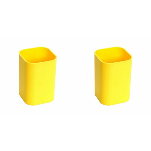 Attache Selection/ Подставка-стакан для канцелярских принадлежностей, желтый, 2 шт