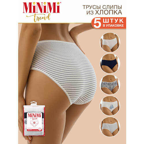 трусы minimi 5 шт размер 48 l мультиколор Трусы MiNiMi, 5 шт., размер 48 (L), мультиколор