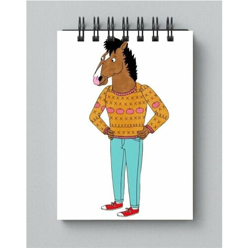 Блокнот Конь БоДжек, BoJack Horseman №1, А4 футболка конь боджек bojack horseman 8 а4