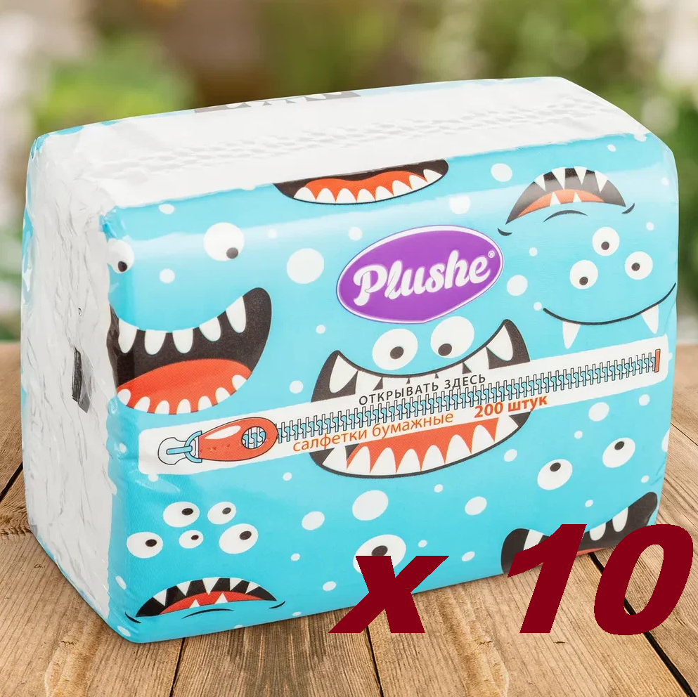 фото Салфетки Бумажные мини, 2 слоя, 200 листов