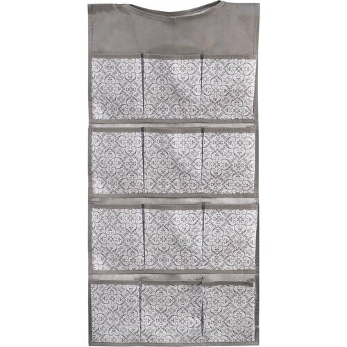 Подвесной органайзер 12 секций BUTLER 00524 серый с узором 82х40см 469₽