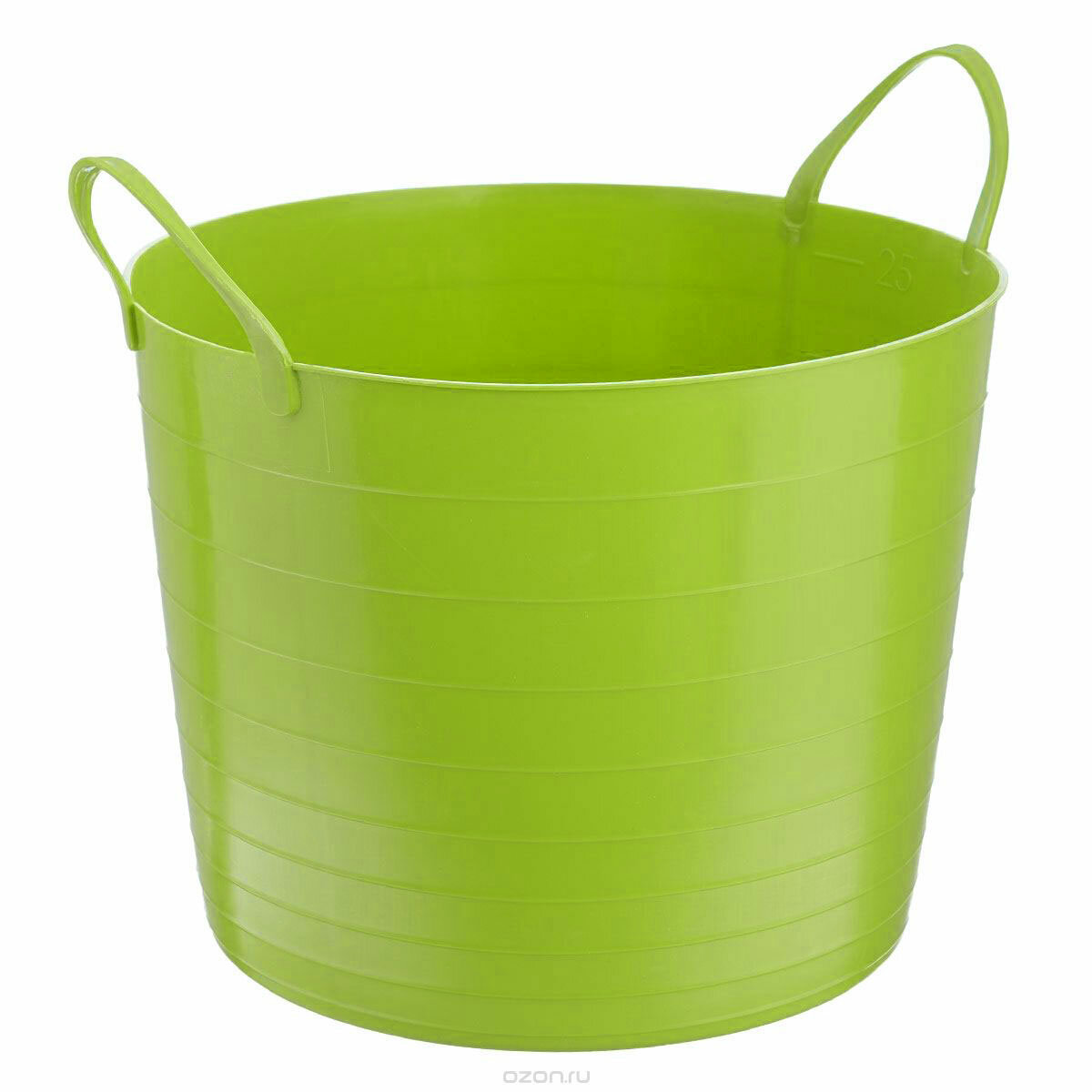 фото Корзина мягкая М 2881 ярко-зеленый 27 л