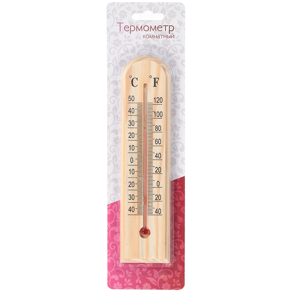Термометр комнатный Деревянный С1102