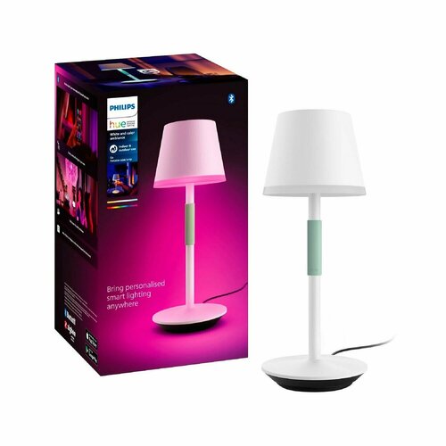 Умная настольная лампа Philips Hue Go Portable Table Lamp White and Color Ambiance белая (929003128401)