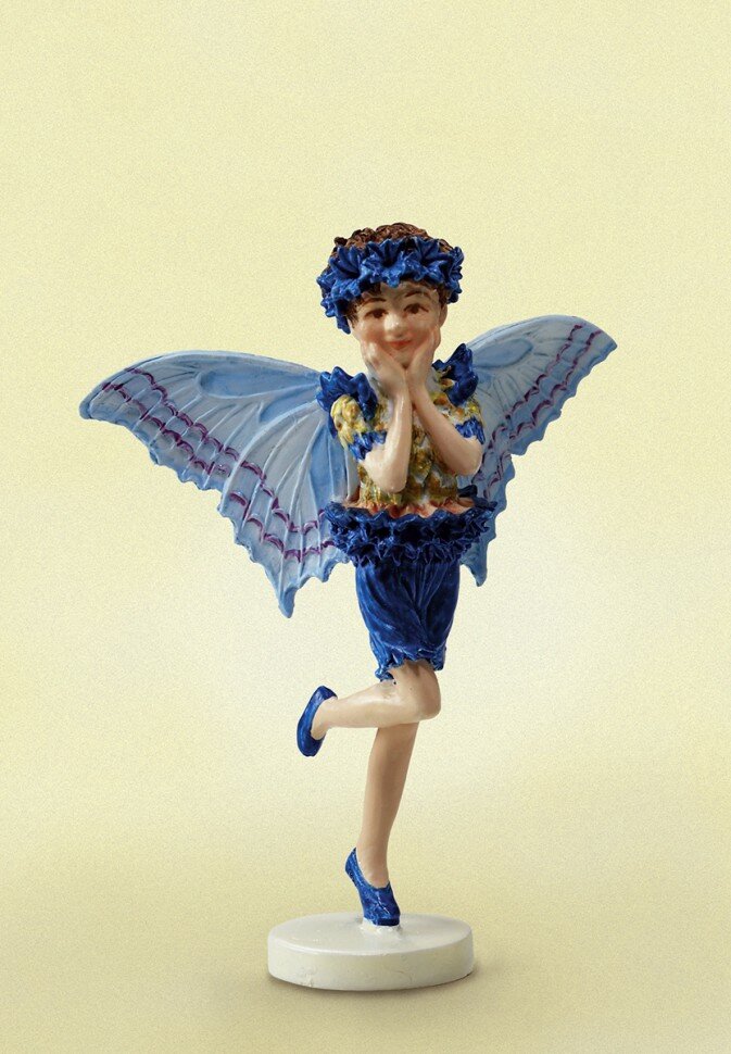 фото Фигурка декоративная, цветочная фея "Василек" #216744 Fiebiger Floristik 6 см