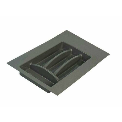 Лоток для столовых приборов Firmax, база 300-350 мм, антрацит