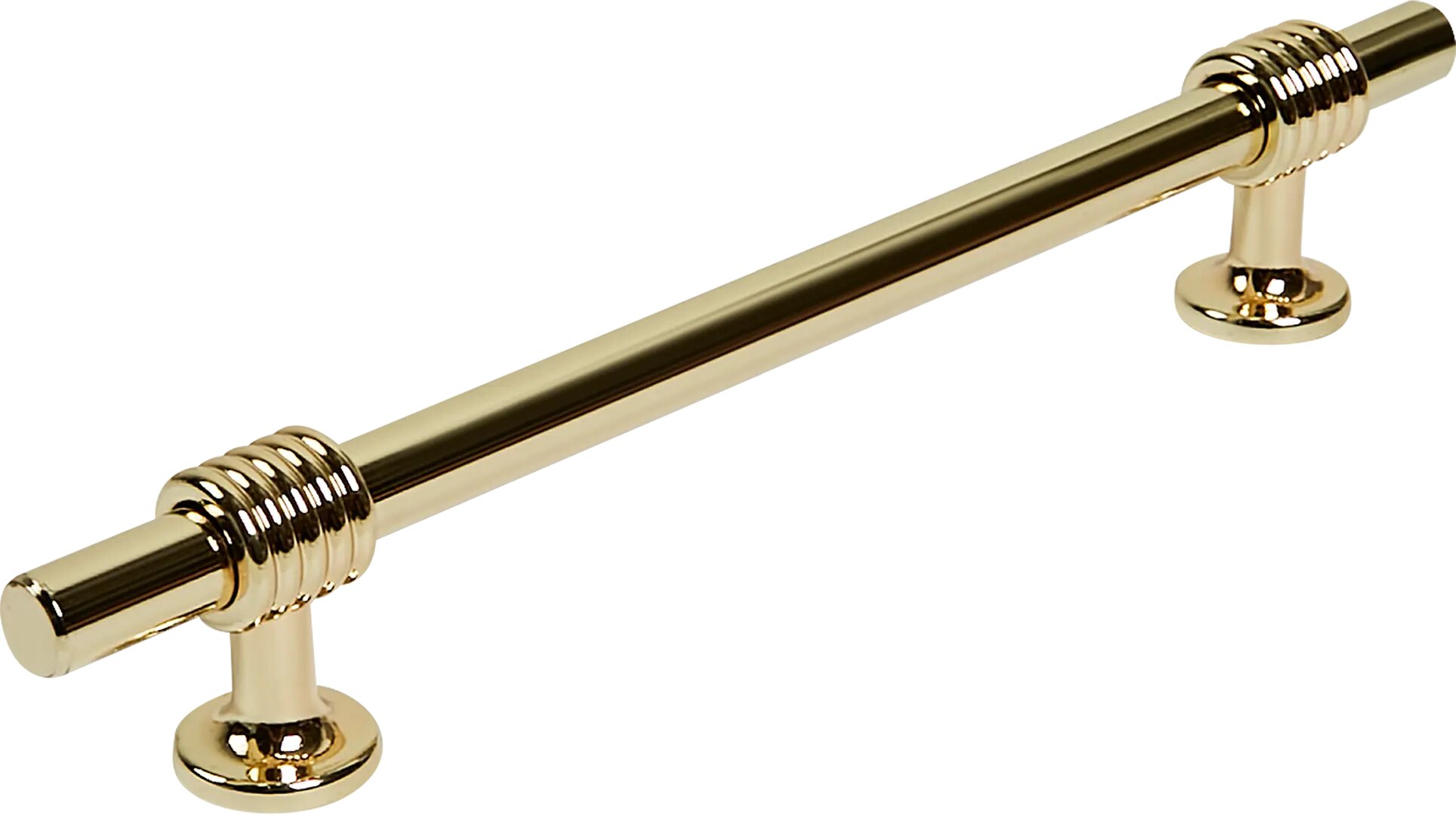 Ручка-рейлинг мебельная 7905 128 мм, цвет матовое золото