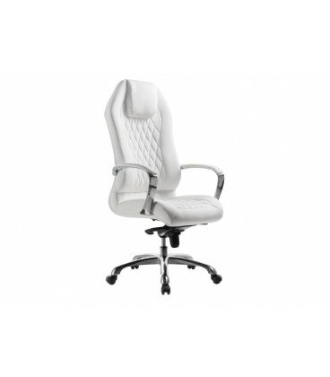 Компьютерное кресло Damian white / satin chrome 15429